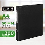 Папка на 4-х кольцах Bantex картонная/пластиковая 50 мм черная