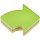 Стикеры фигурные Kores FANTASY HEART 70×70мм,5смешан. неон. цв. по 250л 48705