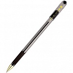 Ручка шариковая MunHwa «MC Gold» черная, 1.0мм, грип, штрих-код