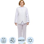 Жилет для пищевого производства у17-ЖЛ ун. (внутр)ХАССП белый (48-50)170-176