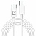 превью Кабель USB Type-C-Type-C, 60 Вт, белый, 2 м, DEFENDER F182