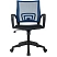 превью Кресло офисное Комус Мебель (Easy Chair) 396 синее/чёрное (ткань/сетка, пластик)