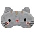 превью Маска для сна MESHU «Gray kitten», пакет zip-lock, европодвес