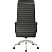 превью Кресло для руководителя Комус Мебель (Easy Chair) 528 чёрное (натуральная кожа с компаньоном, алюминий)