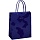 Пакет подарочный 18×23×10см MESHU «Blue pattern», выборочный лак, матовая ламинация