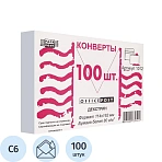 Конверт белый OfficePost С6, декстрин (114×162, 100шт/уп, 12уп/кор)