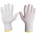 Перчатки защитные нейлоновые JetaSafety JS011n цв. белый р. XL (12 пар/уп)