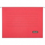 Папка подвесная Attache, А4, картон, красный, до 200л., 5шт/уп