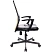 превью Кресло офисное Easy Chair 225 PTW оранжевое/чёрное (экокожа/сетка, металл)