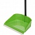 превью Совок для мусора с резиновой кромкой Idea М 5194 пластиковый зеленый (ширина рабочей части 25 см, длина ручки 80 см)