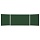 Доска для мела магнитная 3-х элементная 100×150/300 см, 5 рабочих поверхностей, зеленая, STAFF