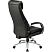 превью Кресло для руководителя Комус Мебель (Easy Chair) 572 чёрное (экокожа, металл хромированный)