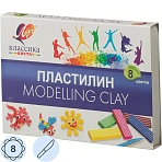 Пластилин «Классика», 8 цветов, со стеком