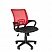 превью Кресло для оператора EChair-304 черное/красное (ткань/сетка/пластик)