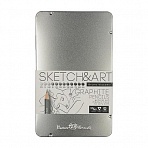 Набор карандашей чернографитных Bruno Visconti Sketch&Art 2H-9B (12 штук в упаковке)