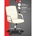 превью Кресло для руководителя Комус Мебель (Easy Chair) 509 бежевое (экокожа, металл хромированный)