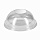 Крышка для стакана Стиролпласт пластиковая прозрачная купольная 95 мм 50 штук в упаковке
