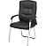 превью Конференц-кресло Easy Chair 807 VPU чёрное (экокожа, металл хромированный)