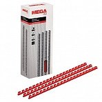 Пружины для переплета пластиковые Promega office 10 мм красные (100 штук в упаковке)