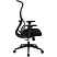 превью Кресло для руководителя Комус Мебель (Easy Chair) 603 серое/чёрное (сетка/ткань, пластик)