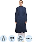 Халат для пищевого пр-ва у17-ХЛ жен. ХАССП син. (р.56-58) р.158-164