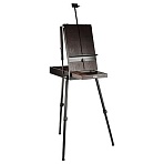 Этюдник напольный с ремнем и палитрой Гамма «Студия», 78×92×180см, сосна, коричневый