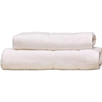 Набор полотенец махровых TAC DORA 50×90.70×140 550 г/м2 WHITE, белый