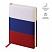 превью Ежедневник недатир. A5, 160л., кожзам, OfficeSpace «Flag», триколор