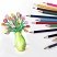 превью Карандаши цветные стираемые с ластиком BRAUBERG ERASABLE12 цветовмягкий грифель 3 мм181932