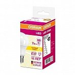 Лампа светодиодная Osram star classic, 7Вт, тип А «груша», Е27, 2700К, теплый свет