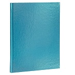 Блокнот А5 167×216 мм, 80 л., твёрдый, бумвинил «METALLIC», клетка, блок 5 цв., HATBER, мята, 084776