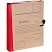 превью Папка архивная Attache Дело А4 из бумвинила красная 50 мм (складная, 4 х/б завязки, до 350 листов)