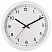 превью Часы настенные ход плавный, Troyka 75751701, круглые, 27×27×3.5 белая рамка