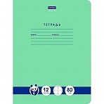 Тетрадь школьная Hatber Панда-Тетрадь Premium А5 12 листов в крупную клетку