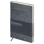 Ежедневник недатированный, А5, 136л., мягкий переплет, кожзам, BG «Business. Grey», серый