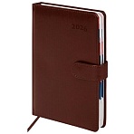 Ежедневник датированный 2026 А5 148×218 мм, GALANT «Ritter», под кожу, коричневый