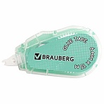 Клей-лента BRAUBERG MAXI, 6 мм х 15 м, корпус зеленый, блистер