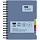 Бизнес-тетрадь Attache Selection Office book А5 200 листов синяя в клетку 5 разделителей на спирали (180×210 мм)
