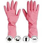 Перчатки резиновые Paclan Practi Comfort розовые 4076514 р. М