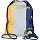 Мешок для обуви №1School Casual синий+желтый, 360×470 мм, МО-26-1
