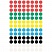 превью Этикетки самоклеящиеся точки, 3090,   d=8mm, разноцветные, 416шт/уп