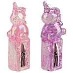 Точилка пластиковая MESHU «Cute unicorn», 1 отверстие, ассорти