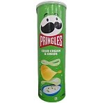 Чипсы Pringles картофельные сметана и лук, 165г