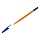Ручка шариковая СТАММ «511» синяя, 0.7мм, оранжевый корпус