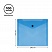 превью Папка-конверт на кнопке СТАММ, А5 (190×240мм), 150мкм, прозрачная, синяя