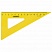 превью Набор чертежный средний ПИФАГОР (линейка 20 см, 2 треугольника, транспортир), прозрачный, неоновый, пакет