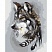 превью Картина по номерам на холсте ТРИ СОВЫ «Волчья мудрость», 40×50, с акриловыми красками и кистями