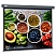 превью Экран Cactus Wallscreen CS-PSW-150X150-SG, 150×150 см, 1:1, настенно-потолочный, серый