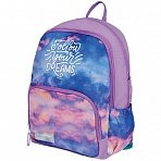 Рюкзак Berlingo Light «Sky lilac» 39.5×28×16см, 2 отделения, 3 кармана, уплотненная спинка