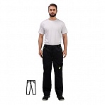 Брюки рабочие летние мужские л27-БР темно-серые/черные (размер 56-58, рост 182-188)